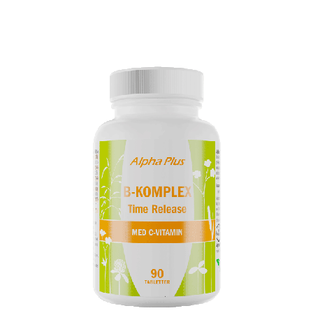 Alpha Plus B-komplex Time Release 90 tabletter