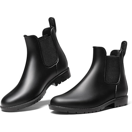 Wellington Støvler Kvinder og Mænd Ankel Dame Wellies Korte Chelsea Støvletter Vandtætte Regnstøvler - Størrelse 39