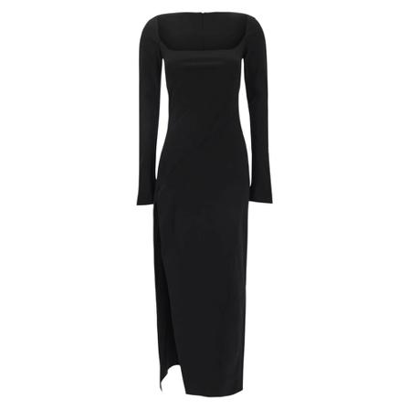 The Attico, Long Dress Zwart, Dames, Maat:M