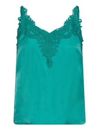 Cranna Top T-shirts & Tops Sleeveless Blå Cream*Betinget Tilbud
