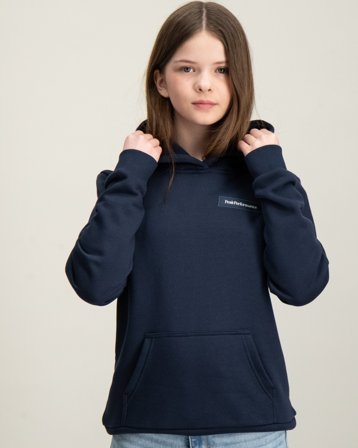 Peak Performance Jr Logo Hood Sweatshirt Blå Genser Jente - Kids Brand Store
