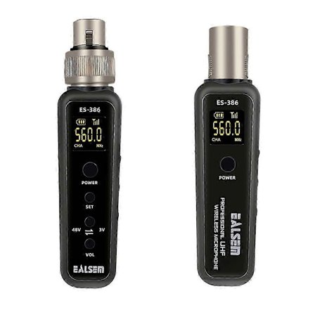 UHF Langaton Mikrofonimuunnin XLR-lähetin Vastaanotin Mikrofonin Langaton Järjestelmä Yhteensopiva Dynaamisen Mikrofonin kanssa 540-590MHz