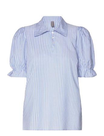 Cubrigitta Ss Blouse Blue Culture