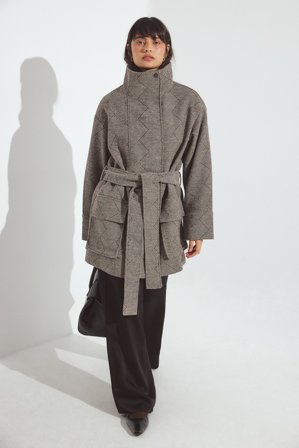 Handpicked x NA-KD Jacke aus Wollmischung - Frühlingsjacken - Mehrfarbig - EU 44