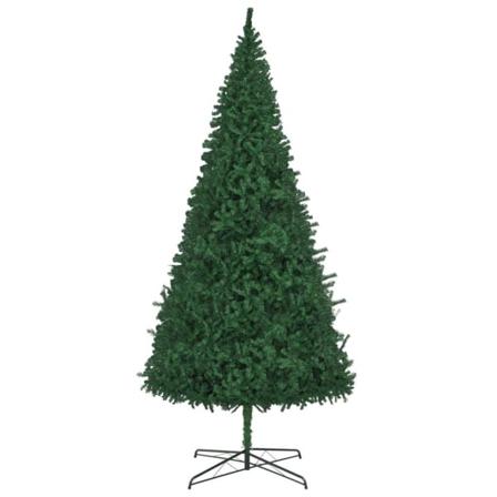 Vidaxl Plastgran Med Led Och Julgranskulor 400 Cm Grön