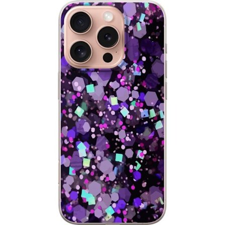 Kompatibelt Mobilskal till Apple Apple iPhone 16 Pro Lila Glitter