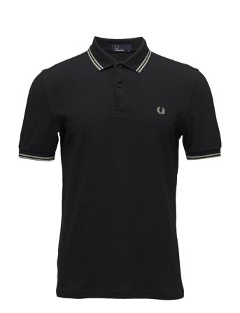 Twin Tipped Fp Shirt Polos Short-sleeved Sort Fred Perry
