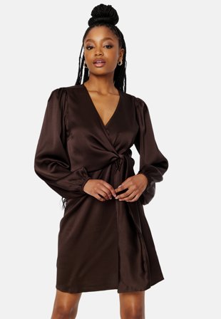 Object Collectors Item Adalina L/S Short Dress Java Klær