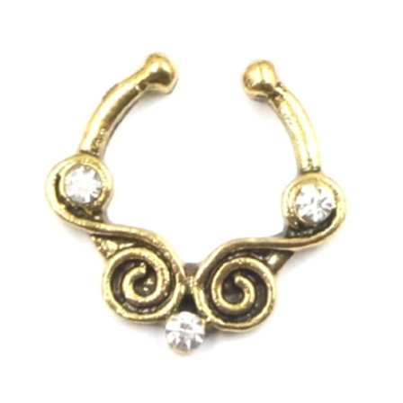 Näsa Ringar piercing falska Septum