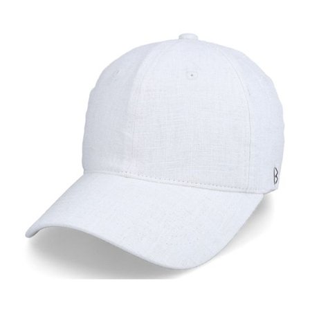 Wei - Vit unconstructed Keps - Wendy Linen Ivory Soft Cap @ Hatstore
