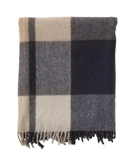 Pledd Glenn rutete Blå