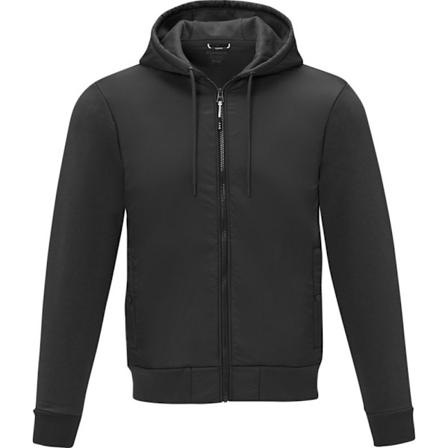 Elevate Life Darnell Full Zip Hoodie XXL Solid Black för män Solid Black XXL