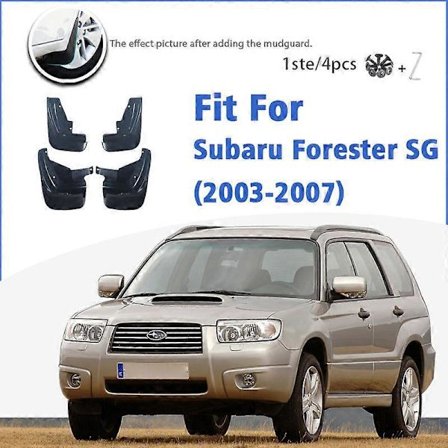 Utmerket Skjerm For Subaru Forester SG 2003 2004 2005 2006 2007 Foran Bak 4 stk. Sprutlapper Skjermer Biltilbehør Sprutbeskyttelse Fender svart