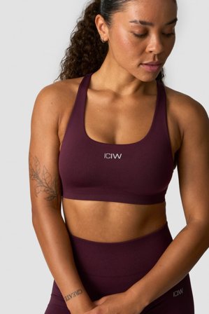 ICANIWILL - Smooth Seamless Sports Bra Dark Mahogany - Sport-BH - Damen - ICIW