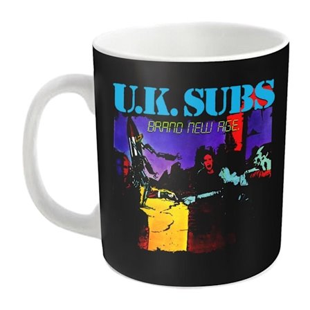UK Subs Brand New Age Mug En Storlek Vit/Svart/Blå