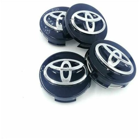 BF Toyota 4 62mm Navkapsel för Logotyp Emblem Svart