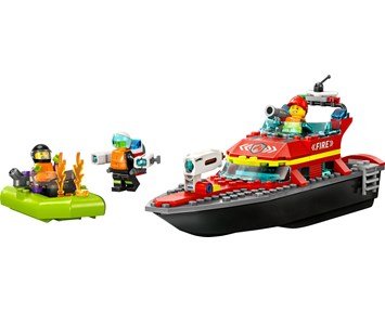 LEGO-LEGO City Brandräddningsbåt 60373-LEGO City Brannvesenets redningsbåt 60373-LEGO-LEGO
