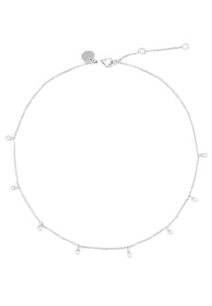 Sophie by Multi Pearl Necklace Halsband Dam Silver ONESIZE