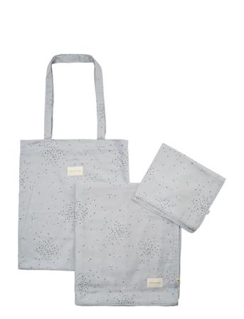 Linnen Junior Home Sleep Time Bed Sets Blå Petit By Sofie Schnoor