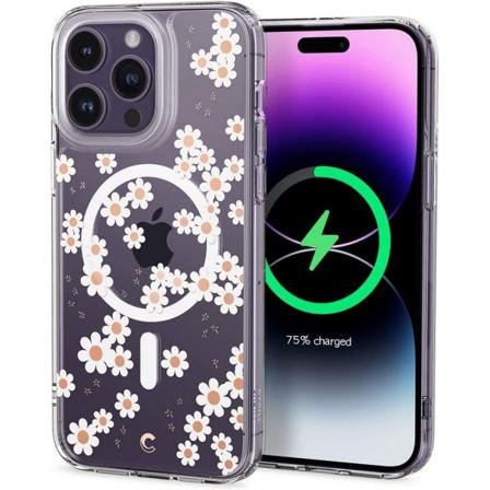 Spigen Iphone 14 Pro Max Magsafe Skal Cyrill Cecile - Vit Daisy