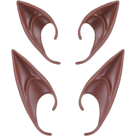 Elf Ears Brown Skin Cosplay - Dark Black Tone Fairy Pixie Soft