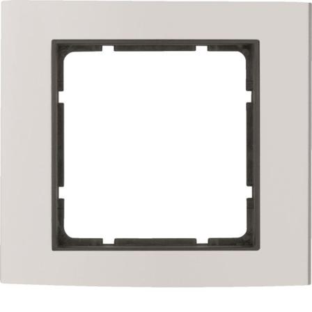 Hager 10113004 Dekkramme vertikal og horisontal montering Antrasittgrå, 1 rom, Strømbrytere & vegguttak