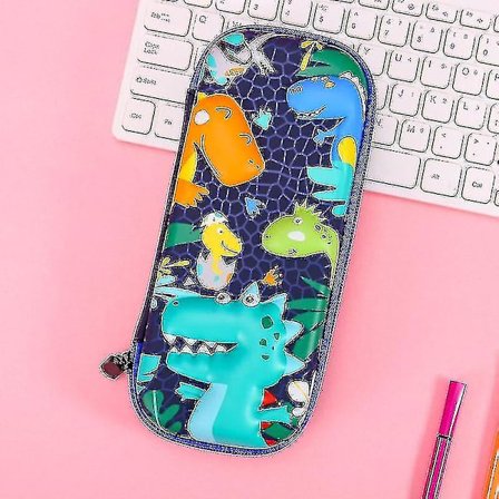 (b8)kynäkotelo 3d stereo eläin muovi paperitavarakotelo koulu kynäkotelot