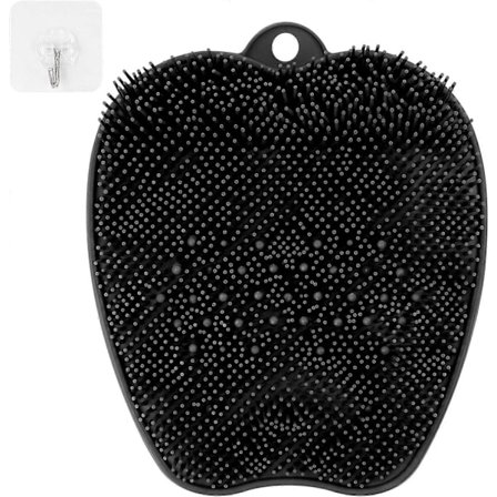 Fotscrubb för dusch, fotrengöringsmatta med halkfria sugkoppar, dusch- och badmatta för fotvård, exfolierande