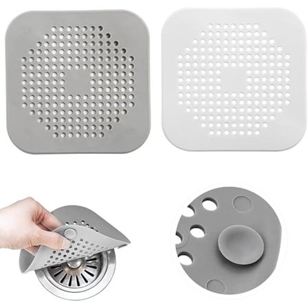 2 stk. dreneringssil silikon kjøkken dreneringssil dusjavløp sil silikagel brukes for kjøkken bad