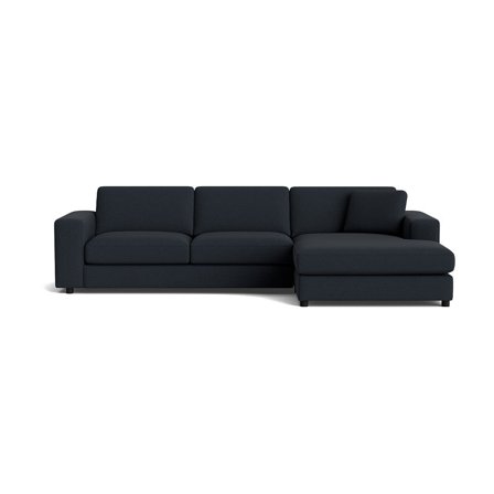 Oasis chaiselong sofa, højrevendt - Loop Mørkeblå - 294x151x79 - Sofa, chaiselong