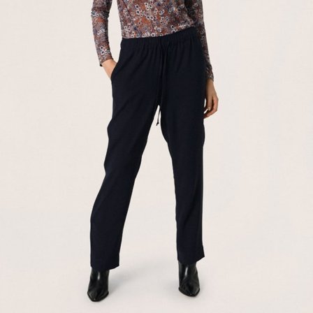 Soaked In Luxury SLShirley Tapered Pants Byxor Dam Svart XS