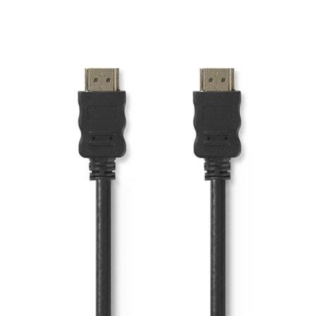 Nedis High Speed ​​HDMI Kaapeli Ethernet | HDMI liitin | HDMI liitin | 4K@30Hz | ARC | 10.2 Gbps | 3.00 m | Pyöreä | PVC | Musta | Kirjekuori