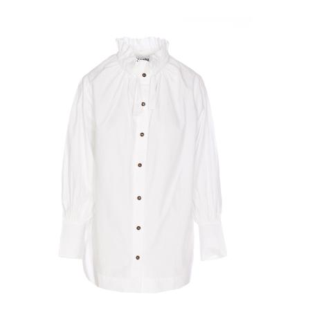 Ganni Shirts Hvid, Dame Skjorter