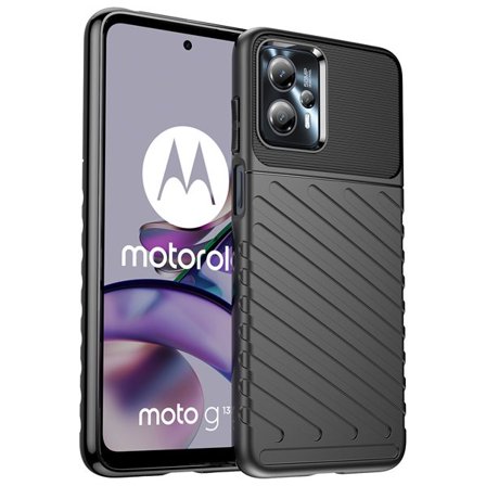 Thunder Case fodral för Motorola Moto G13 silikon pansar fodral svart