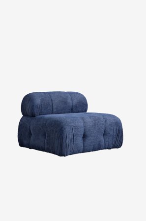 Hanah Home - Soffa med 1 sittplats Muffin - Blå - Soffmoduler - Från Homeroom