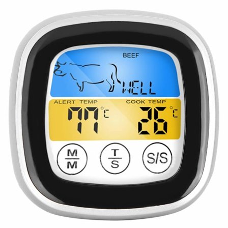 Kødmåler, Øjeblikkelig Læsning Madtermometer Digital Kogetermometer til Ovn Køkken