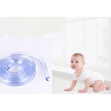 6M Myk Silikon Bumper Strip Baby Barn Sikkerhetsbeskytter Bord Skrivebord Hjørne