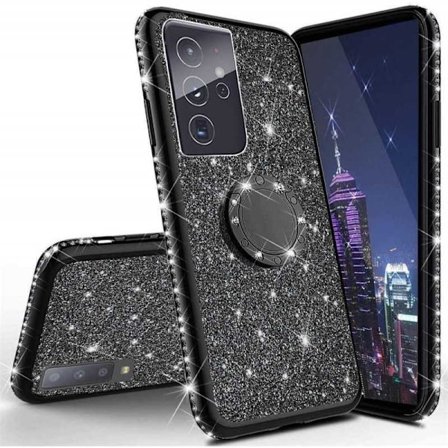 Samsung S21 Ultra Iskunvaimennin suojus sormustelineellä