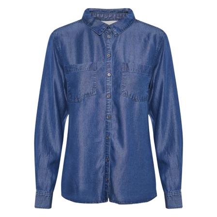 My Essential Wardrobe - Skjortor - Blå - Dam - Storlek: S, Dam, Storlek: S