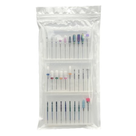 30 st Nagelborr Set Keramiska Borr Akryl Nagelbit Nagelbandsborttagare