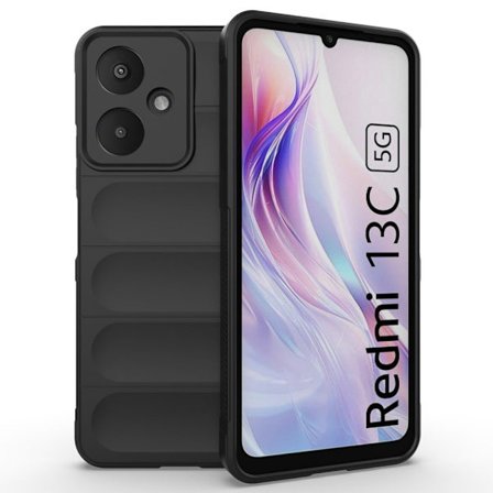 Pehmeä kahva muotoiltu kuori Xiaomi Redmi 13C - Musta
