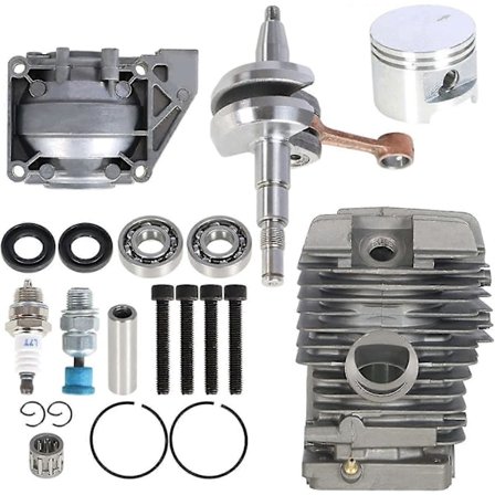 49mm Cylinder Stempel Sæt Med Tændrør Dekompressionsventil Erstatning Til Stihl Ms390 Ms290 Ms310 029 039 Motorsav 11270201213 1127 020 1216