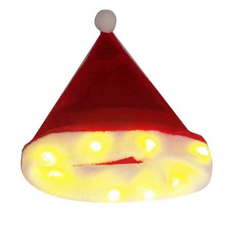 Julemandshat LED Lysende Julehat Til Julekostume Rekvisitter Forsyninger