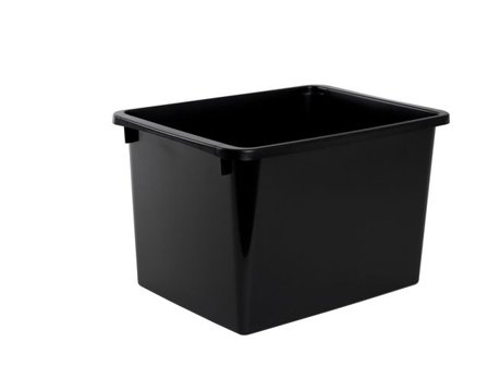 NORDISKA PLAST Förvaringsbox Store It 20L, svart - Lyreco - Skolmöbler och inredning - Förvaringsmöbler - Backar, boxar och korgar