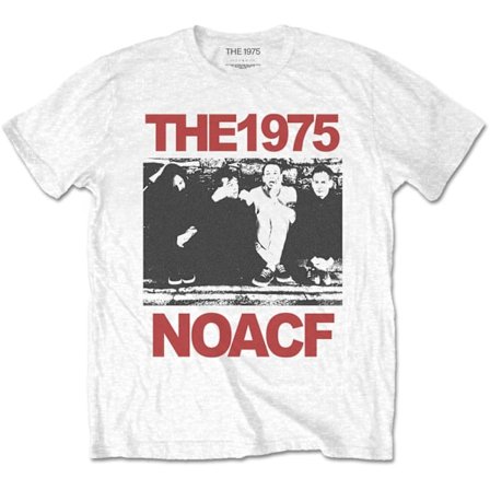 The 1975 Unisex Adult NOACF Group Shot Bomull T-Shirt M Vit