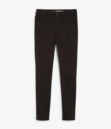 Super slim jeans short leg | Svart | Dam | Kappahl