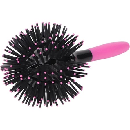 Utredande Hårborste Rund Boll 3D Bomb Lock Hårborste 3D Lockig Hårkam Tar Bort Trassel Portabel