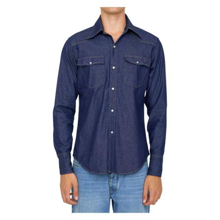Maison Margiela, Shirts Blauw, Heren, Maat:XL