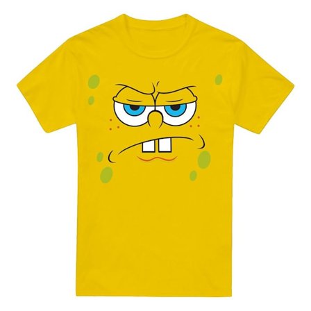 SvampBob Fyrkant Herr Arg Ansikte T-shirt 3XL Gul