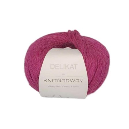 Knit Norway Garn Delikat Fuchsia 504, 50g